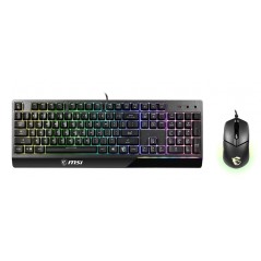 MSI Vigor GK30 Combo - Mecha-Membrane RGB Keyboard & Mouse Set, 6 Zone RGB, Wired, USA - Elevate Your Gaming Experience!